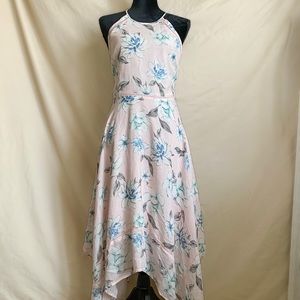 Candie’s pink and blue dress - size M floral pink and blue dress